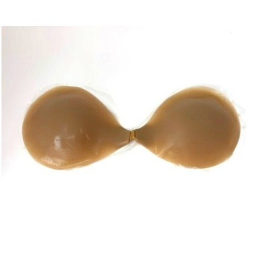BOOMBA Invisibra Beige Size D Ultra-Thin Silicone Adhesive Strapless Backless